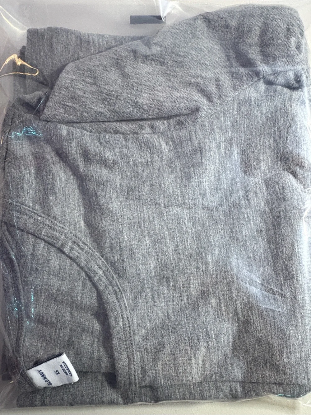 Old Navy Girls (XS) Gray Crew Neck Tee-Dress